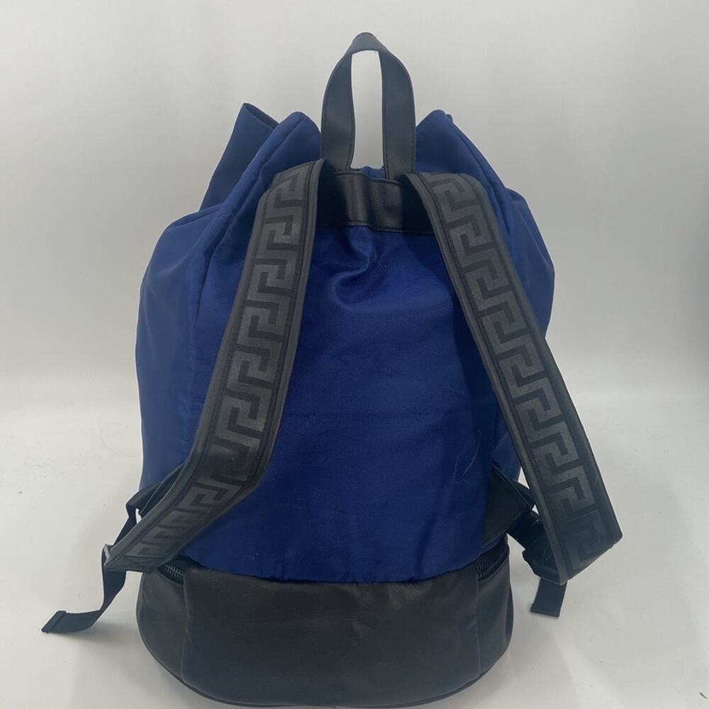 Versace perfume navy and black drawstring bucket backpack - Picture 4 of 8